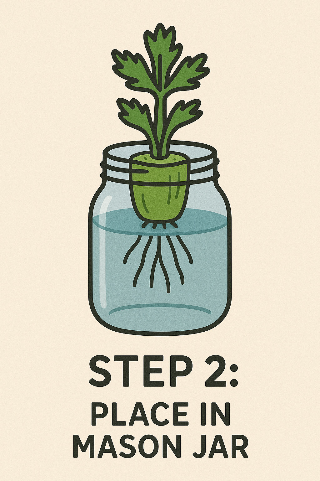 Step 2 - Regrowing Grocery Store Celery Step 2 - Regrowing Grocery Store Celery
